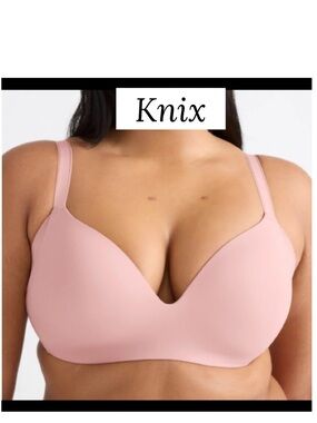 Knix WingWomen Contour Bra Pink size 40E/DDD wing women 40ddd rose water